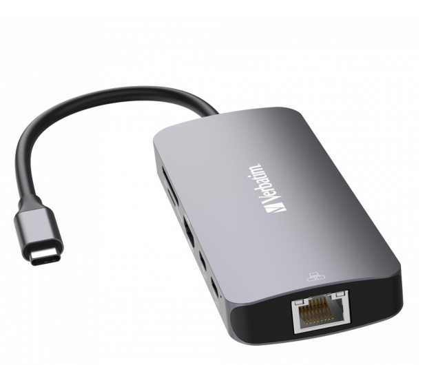 VERBATIM USB-C - 2xUSB 3.2, 2xUSB-C, HDMI, RJ45, SD, microSD 32152 - 1236398 - zdjęcie 3
